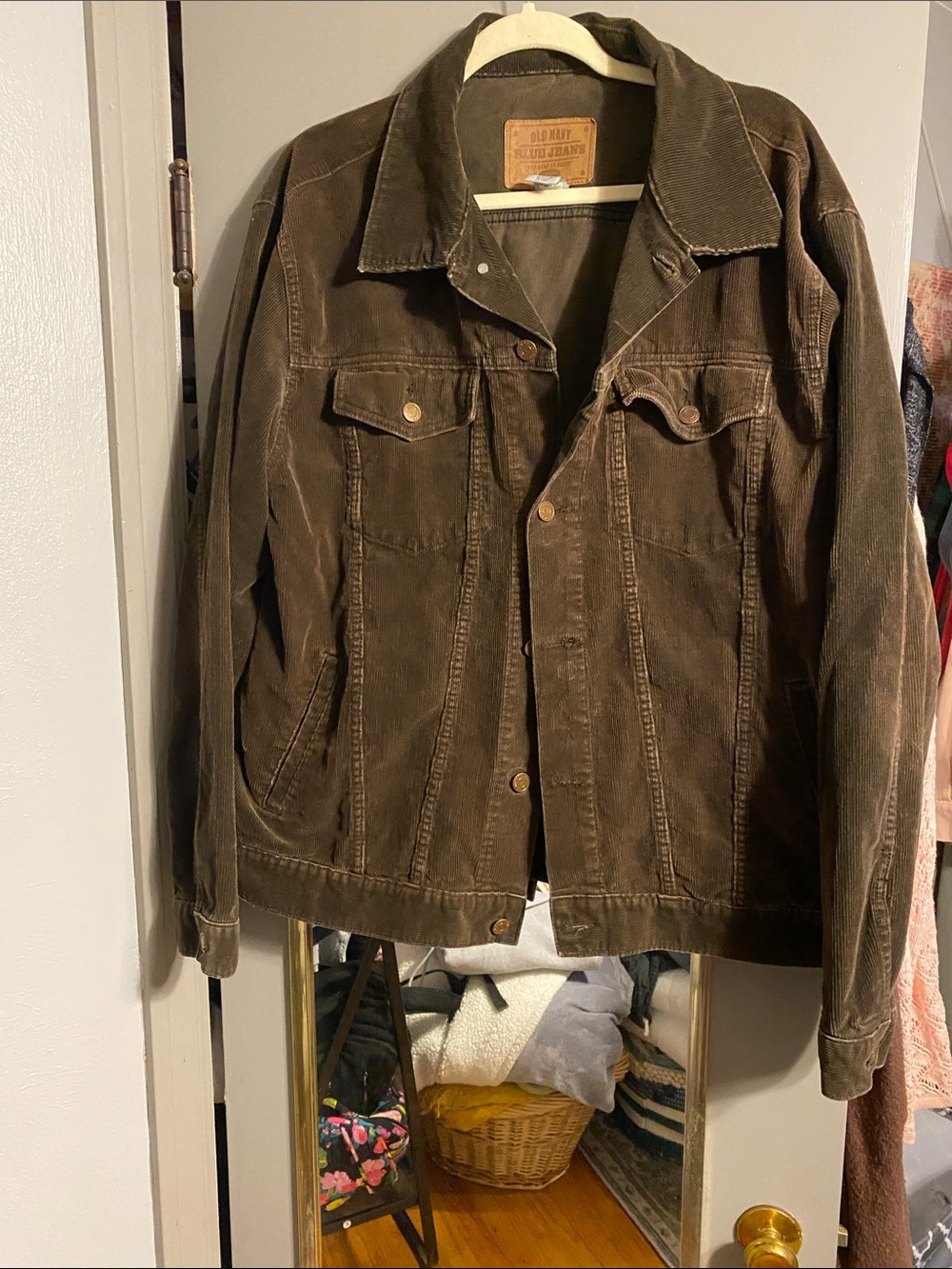 Old Navy Men's Dark Brown Corduroy Jacket